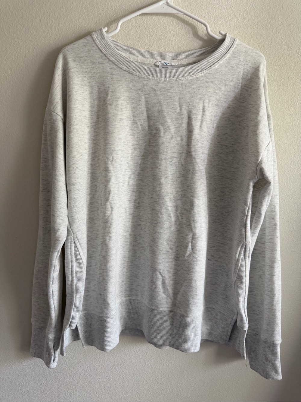 Jockey Light Heather Gray Pullover Sweatshirt